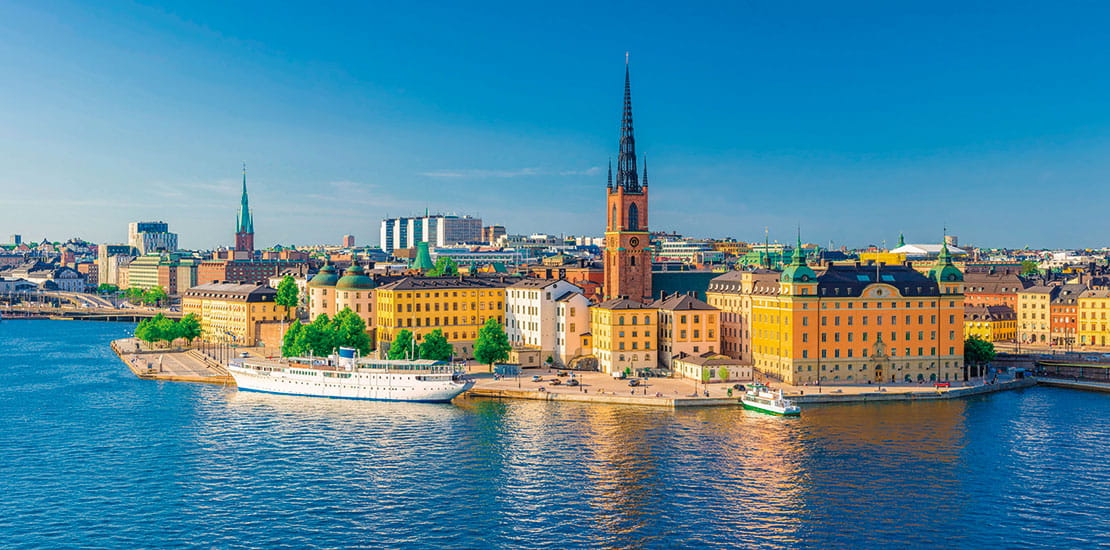 A view over Stockholm in Sweden